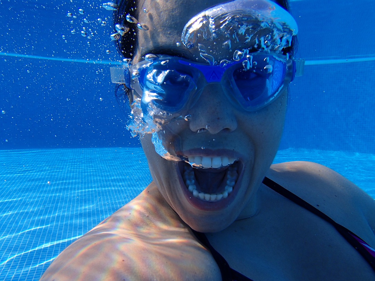 Piscina depois da limpeza